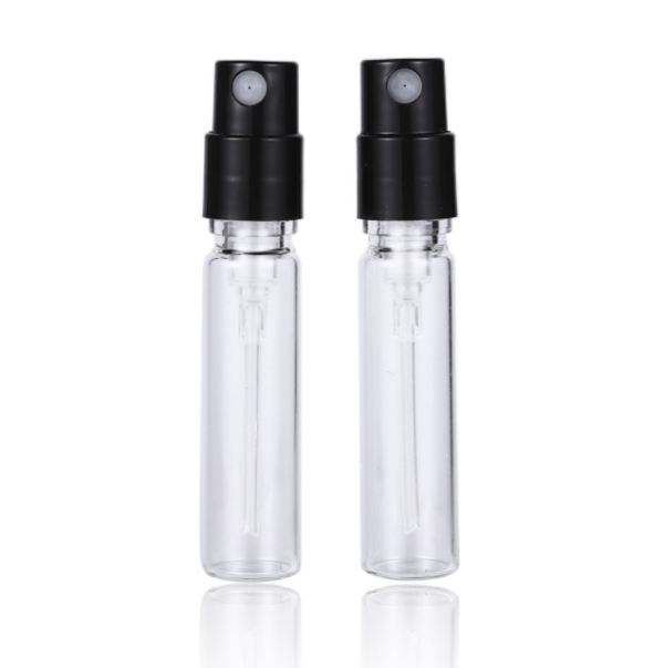 2ml 2.5ml pacote de teste de vidro parfum snap garrafa amostra bayon spray garrafa recarregável fragrância atomizador vidro perfume garrafa