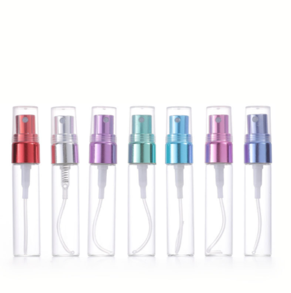 5ml Glass Perfume Bottle na may Aluminum Sprayer Refillable Mist Spray Bottle Atomizer