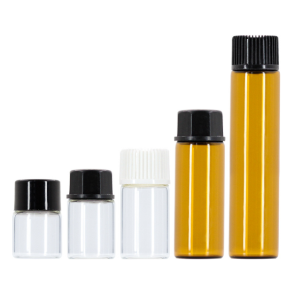 small glass bottles 5ml(0.17OZ) Clear Glass Sample Vial,Liquid Sampling Sample Glass Bottle