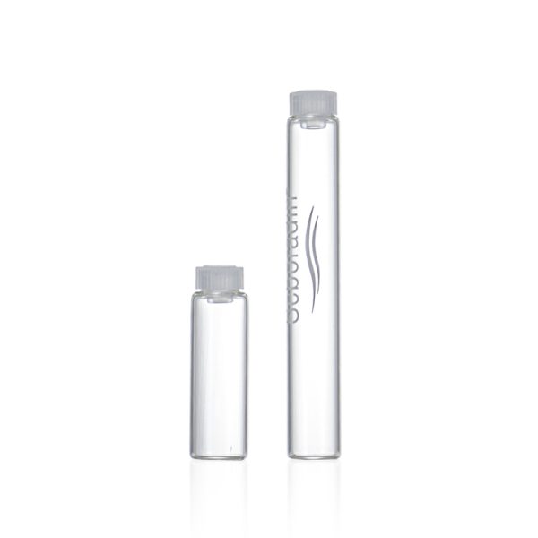 premium vials clear small glass vial Borosilicate Glass Shell Vials Natural Polyethylene Stopper