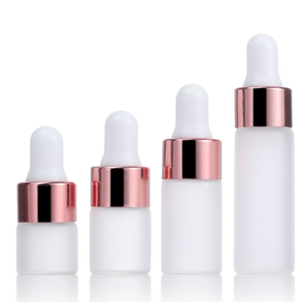 Frosted Glazen Druppelflesje 1 Ml 2 Ml 3 Ml 5 Ml Sample Tester Helder Matglas Essentiële Olie Druppelflesje