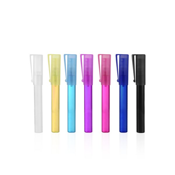 8 ml draagbare glazen parfumspuitpen met plastic dop 8 ml penvormige matte parfumfles met krimp