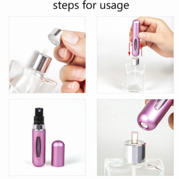 Φορητό Mini Refillable Perfume Atomizer Bottle, 5ml Mini Travel Atomizer Bottle Spray Perfume, Scent Pump Case, Perfume Fragrance Empty Bottle spray for Travel and Outgoing