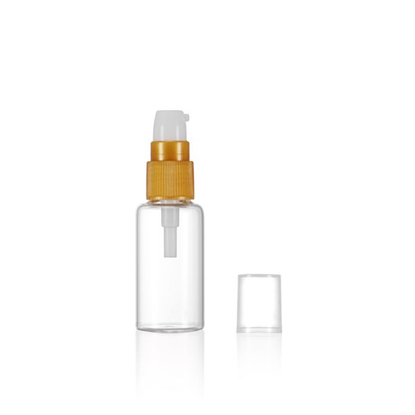 Thin glass bottles with cream pump