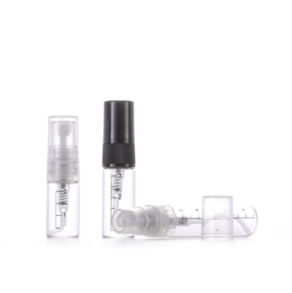 10 ml Glassprühflasche, transparente Glasparfümsprühflasche, 1 ml, 2,5 ml, 3 ml, 5 ml tragbare Reiselotion, aufgeteilt in kleine Flaschen