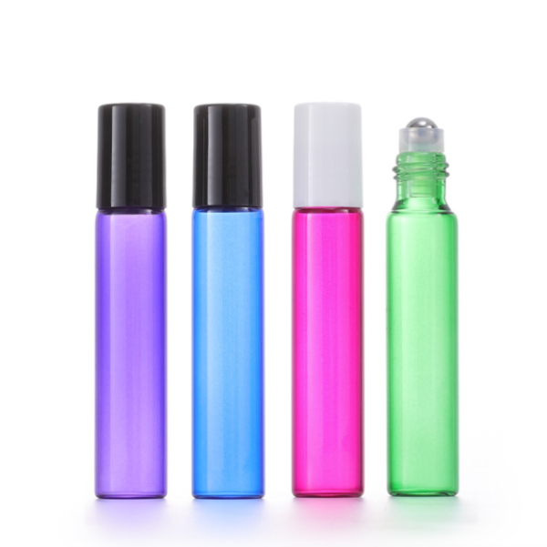 Small oil glass vials wholesale 10ml Glass Essential Oil Roll on Bottles Perfume Bottle